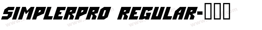 SimplerPro Regular字体转换
